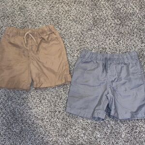 Boys Tan and Gray Shorts